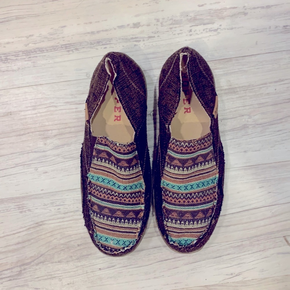 Roper Aztec western slip on shoe size 7.5